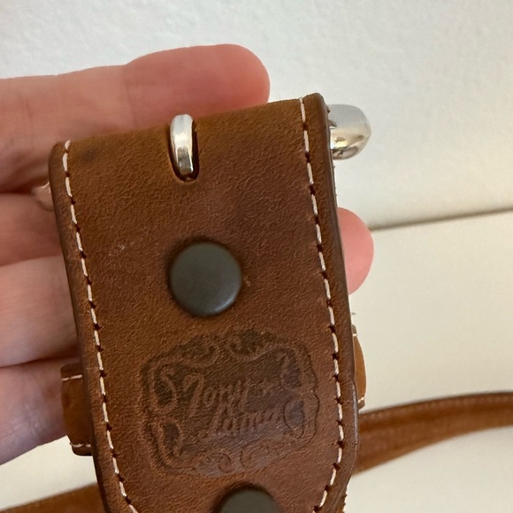 Tony Lama Laced Edge Horsehair Ribbon Western Leather Belt - Picture 10 of 12